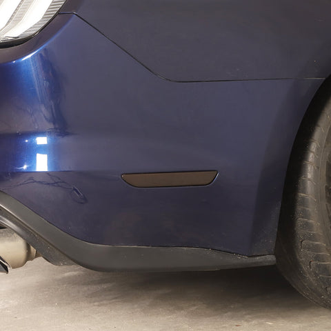 For 2015-2023 Ford Mustang Smoked Black Wheel Eyebrow Light Cover Trim Bezel