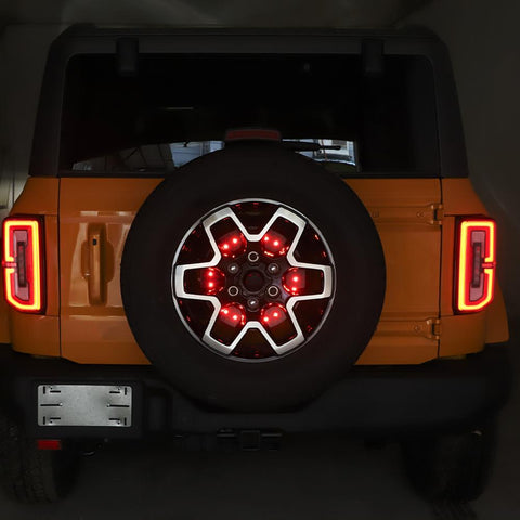 Spare Tire LED Light Wheel Rear 3rd Brake Light Cover For Ford Bronco 2021+ Accessories | CheroCar