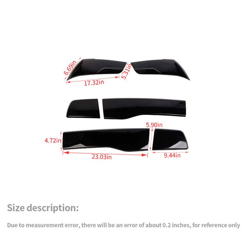 Headlight/Tail light Lamp Cover Trim Kit For Dodge Charger 2011-2014 Blackened Accessories | CheroCar