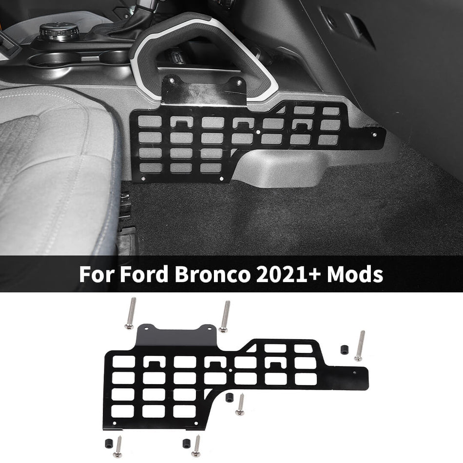 For 2021+ Ford Bronco Center Console Gear Shift Side Expansion Bracket Side Mount Accessory Holder