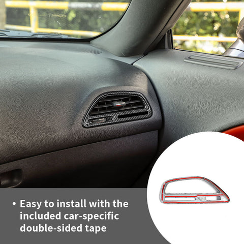 For 2015+ Dodge Challenger Dashboard Side Air Vent Outlet Cover Trim