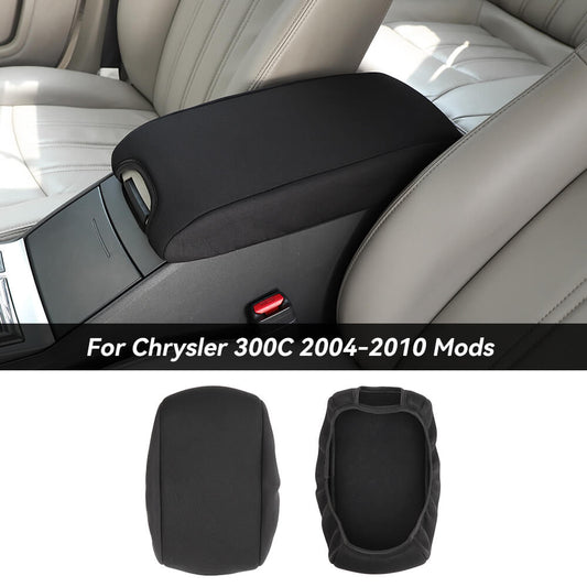 For 2004-2010 Dodge Charger/Chrysler 300C Black Center Console Armrest Lid Pad Cover