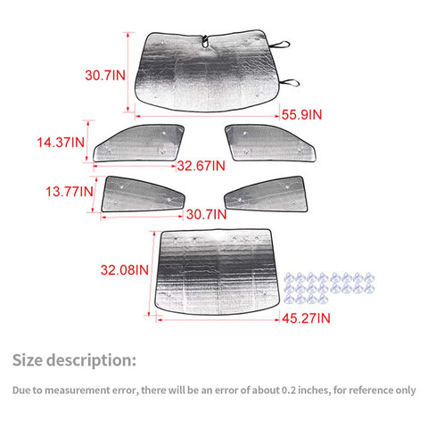 Sunshade Side Window Sun Shade Sunscreen Heat Insulation Sun Visor For Dodge Charger 2011+ Accessories | CheroCar