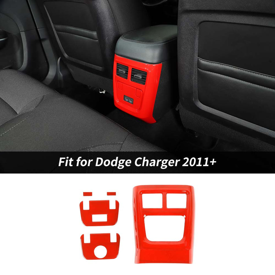 For 2011+ Dodge Charger/Chrysler 300C Rear Air Outlet Vent Panel Trim Cover Decor