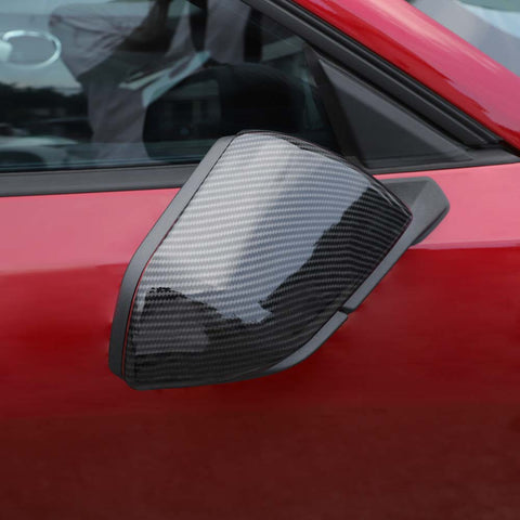 For 2015+ Ford Mustang Rearview Side Mirror Shell & Base Cover Trim Kit