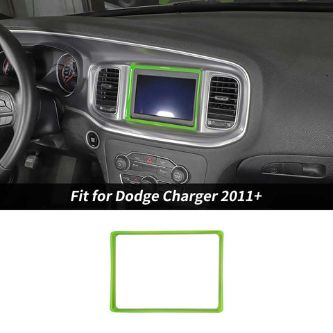 GPS Navigation Screen Frame Trim Bezels For Dodge Charger 2011+ Accessories | CheroCar