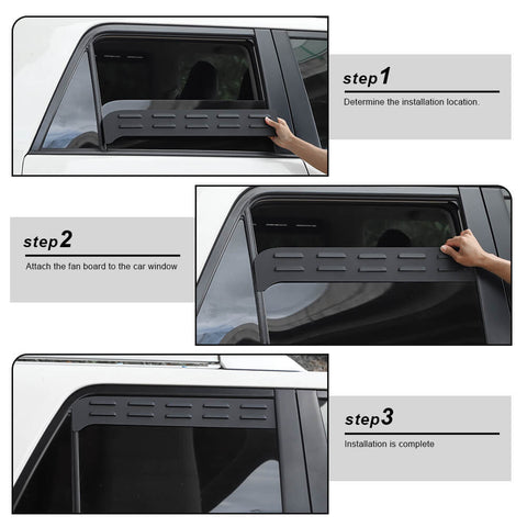 For 2010-2023 Toyota 4Runner Rear Side Window Blinds Quarter Louver Vent Panel Cover