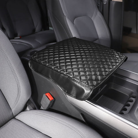 For 2018+ Dodge RAM Leather Central Armrest Box Cushion Cover Pad