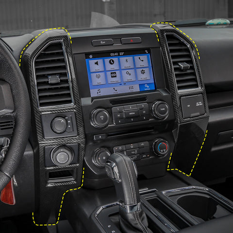 For 2015-2020 Ford F150 Interior Center Console Gear Shift Trim Cover Kit