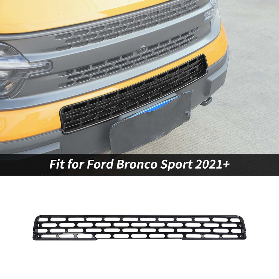 For 2021+ Ford Bronco Sport Exterior Front Bumper Lower Grille Trim Cover Decor