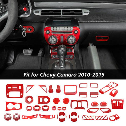 44 x Interior Full Kit Decoration Cover For Chevy Camaro 2010-2015 Red Accessories | CheroCar