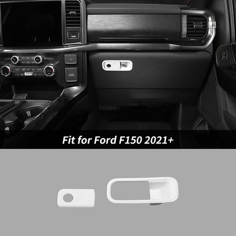 Co-pilot Storage Box Handle Cover Trim Bezels For Ford F150 2021+ Accessories | CheroCar