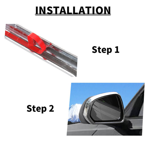 For 2015+ Ford Mustang Rearview Mirror Frame Cover Trim Decoration