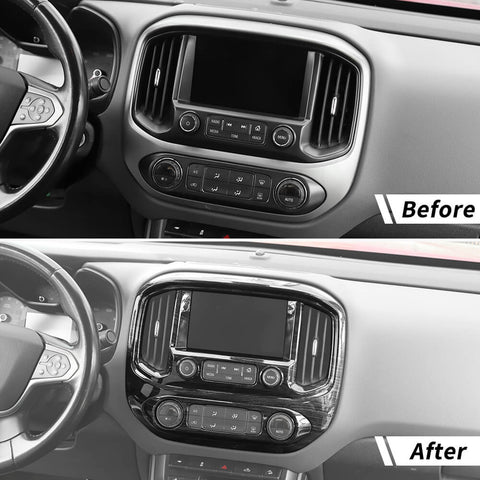 For 2014-2022 Chevy Colorado/GMC Canyon Center Console Navigation Air Vent Panel Cover Trim B Style