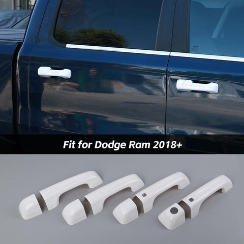 Exterior Door Handle Cover Inserts Handles For Dodge Ram 2018+ Premium Edition Blue Accessories | CheroCar