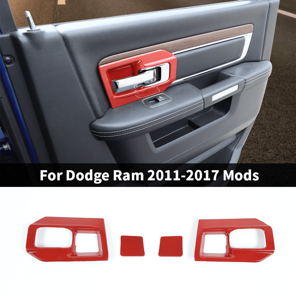 For 2011-2017 Dodge RAM Inner Door Handle Bowl Cover Car Trim (2 pcs)