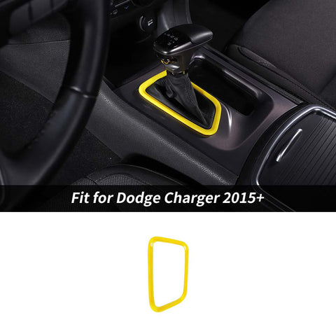 Gear Shifter Trim Cover Frame Bezel For Dodge Charger 2015+ Accessories | CheroCar