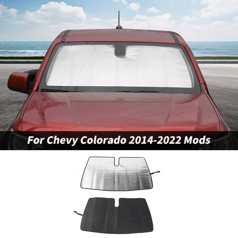 For 2014-2022 Chevy Colorado/GMC-CANYON Front Windshield Sunshade UV Protector Sun Shade Visor