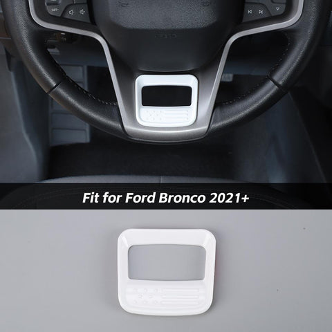 Steering Wheel Trim Decor Cover For Ford Bronco 2021+ US Flagh Accessories | CheroCar