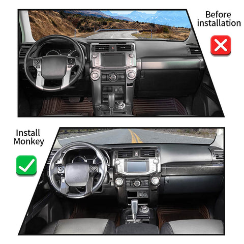 For 2010-2019 Toyota 4Runner 28 x Interior Dash Panel Decoration Cover Trims Kit