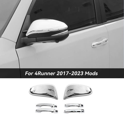For 2017-2023 4Runner Rearview Mirror Cap Cover Trim Door Handle Shell Cover