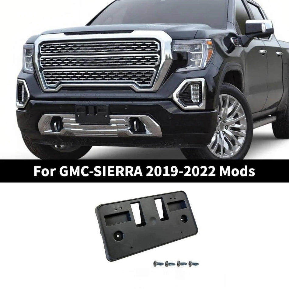 For 2019-2022 GMC-SIERRA Front License Plate Bracket Holder Accessories