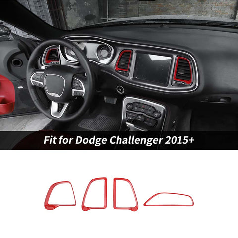 Center Console Air Condition Vent Ring Trim For Dodge Challenger 2015+ Accessories | CheroCar