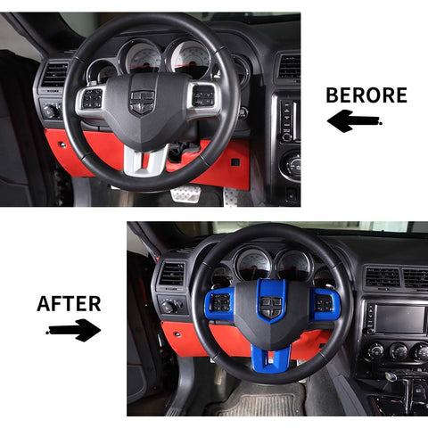 Steering Wheel Decor Cover Trim For Dodge Charger/Challenger/Durango 2009-2014 Accessories | CheroCar