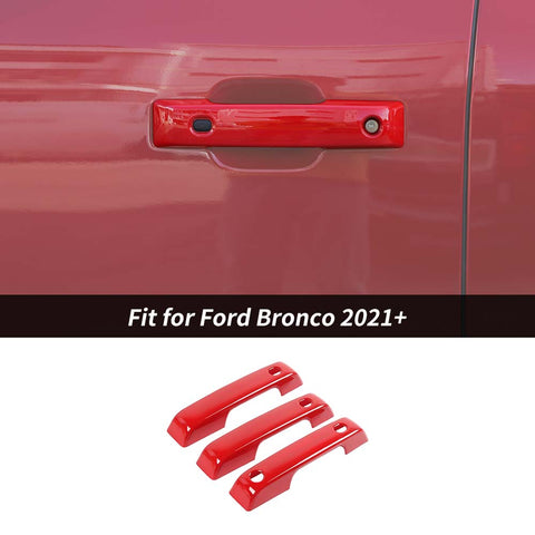 Exterior Door Handle Protector Shell Cover Trim For Ford Bronco 2021+ 2Dr Accessories | CheroCar