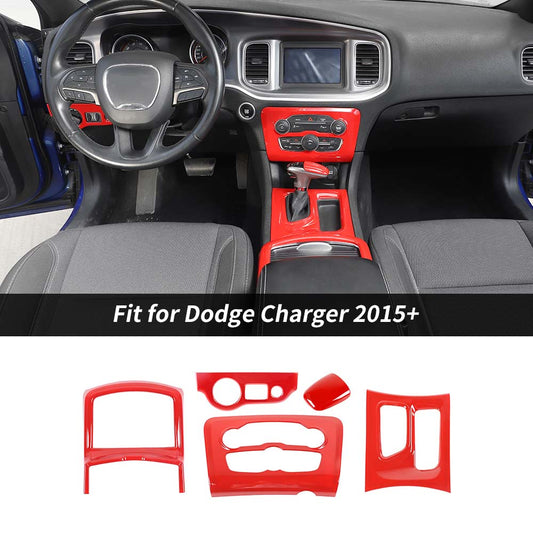 Interior Central Control Cover Trim Kit For Dodge Charger 2015+ Accessories | CheroCar