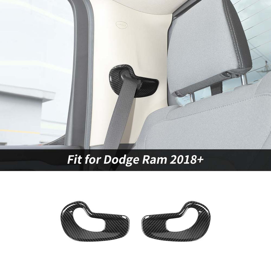 For 2018+ Dodge Ram 1500 Seat Belt Buckle Decor Cover Trim Bezels