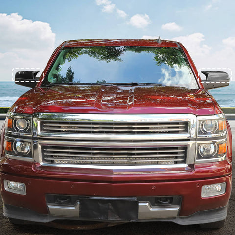 For 2014-2018 Chevy Silverado/Suburban/Tahoe/GMC-YUKON/GMC-SIERRA Rearview Side Mirror Shell Cover Trim Caps (2 pcs)