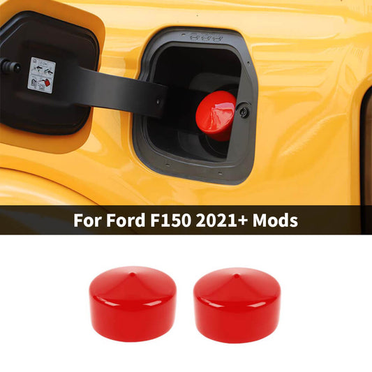 For 2021+ Ford F150/Bronco/2019+ Chevy Silverado Fuel Filler Cover Capless Gas Cap Dust Cover (2 pcs)
