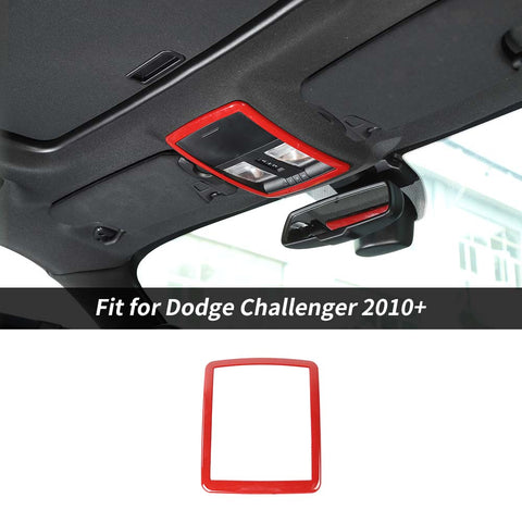 Front Reading Light Lamp Cover Trim Frame For Dodge Challenger 2010+ Accessories | CheroCar