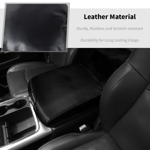 For 2010-2017 Dodge RAM Inner Armrest Box PU Leather Pad Trim Cover