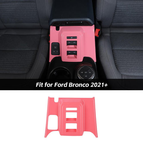 Window Switch Button Panel Cover Trim Frame For Ford Bronco 2021+ 4-Door Accessories | CheroCar