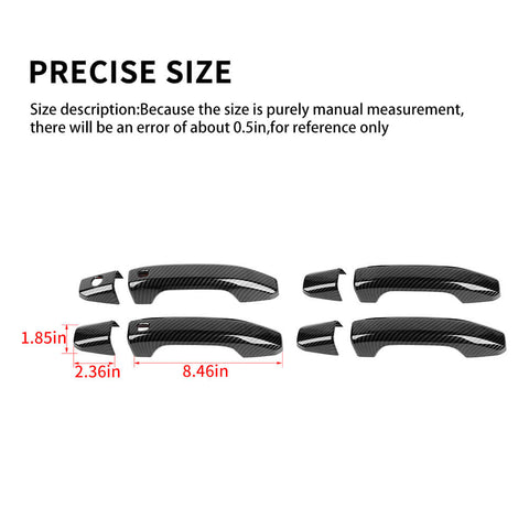 For 2023+ Chevy Colorado/2019+ Silverado/GMC Sierra Exterior Door Handle Decor Trim Cover Shell