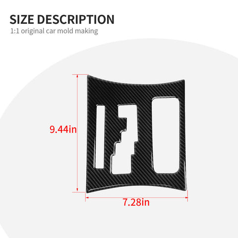 For 2011-2014 Dodge Charger Gear Shift Panel Decor Sticker Trim Cover