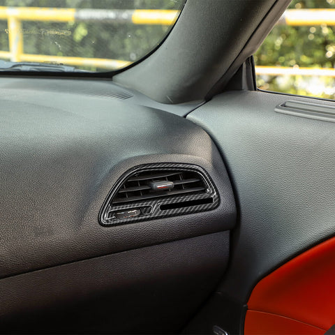 For 2015+ Dodge Challenger Dashboard Side Air Vent Outlet Cover Trim
