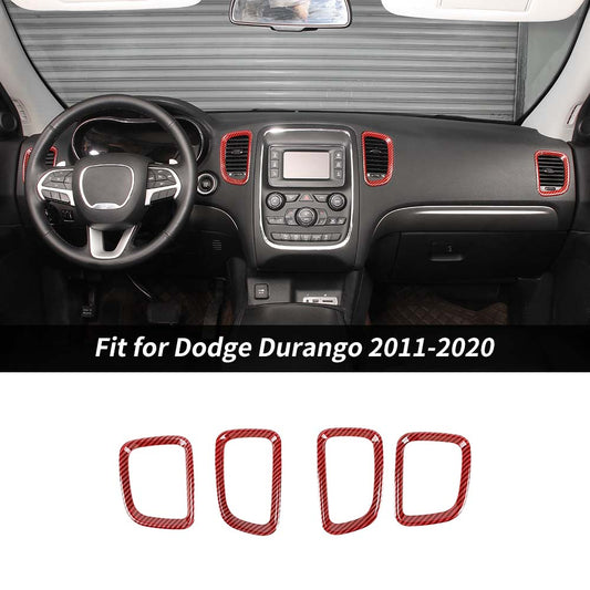 For 2011-2020 Dodge Durango Center Console Air Condition Vent Covers Trim