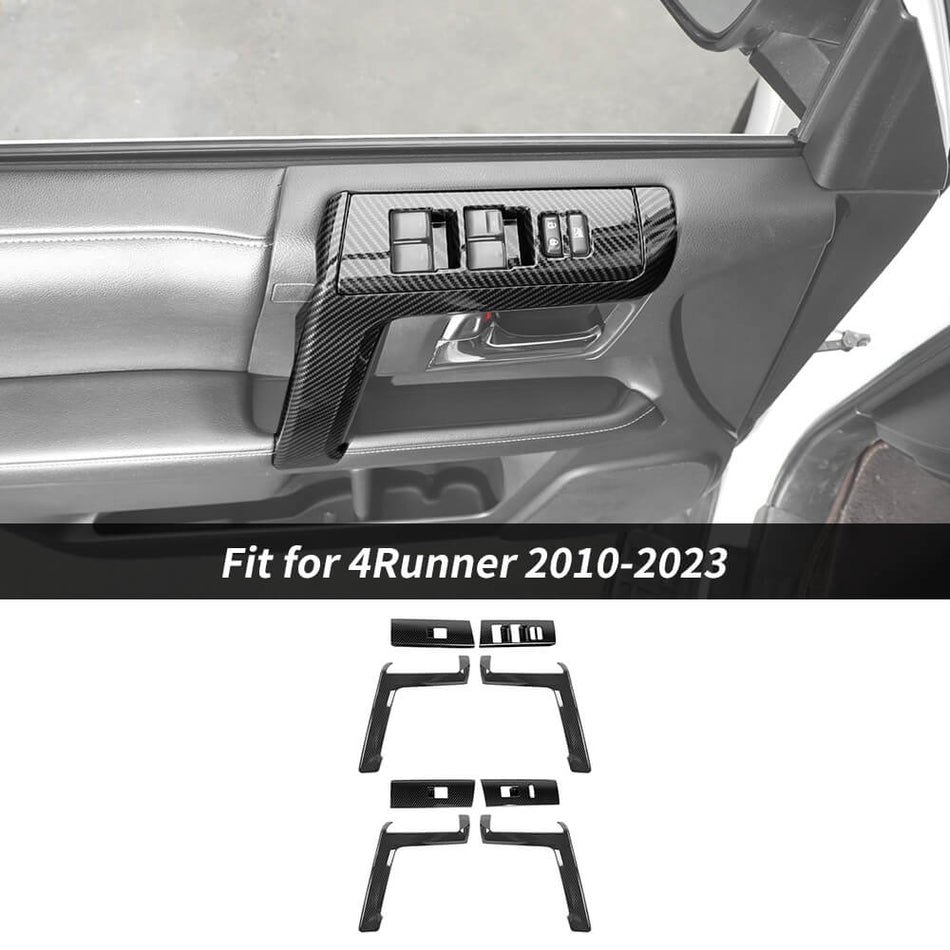 For 2010-2023 Toyota 4Runner 8 x Door Armrest Handle & Window Lift Cover Trim Kit