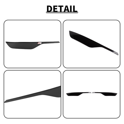 For 2019+ Chevy Camaro Smoket Black Front Headlight Panel Cover Trim