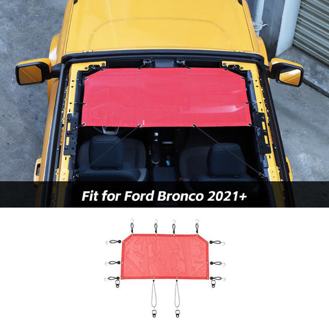 Front Door Heat Mesh Sun Shade Top Insulation Net Cover For Ford Bronco 2021+ Accessories | CheroCar