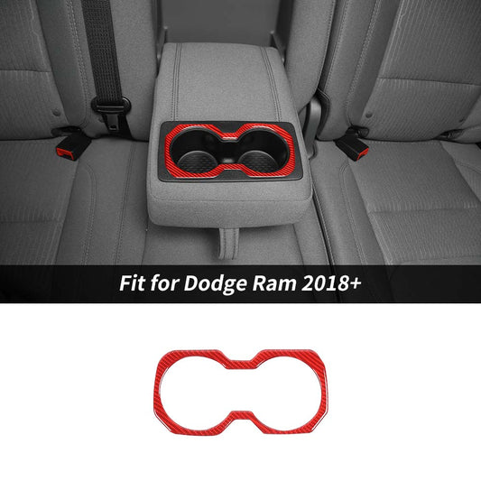 For 2018+ Dodge Ram 1500 Rear Armrest Cup Holder Frame Cover Trim