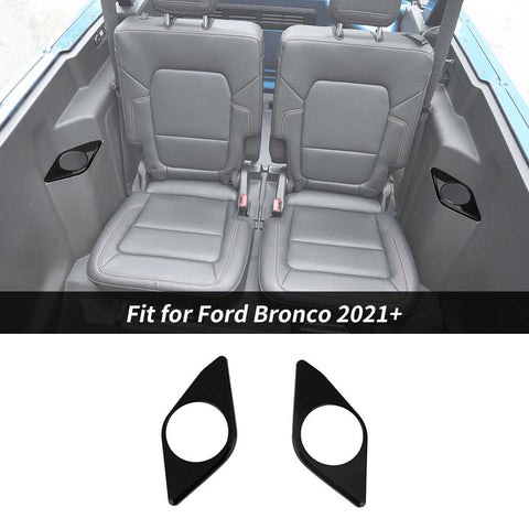 For 2021+ Ford Bronco 2-Door Rear Side Cup Holder Panel Cover Trim Bezels