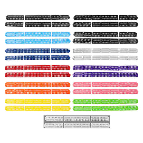 For 2021+ Ford Bronco Front Grille Grill Insert Net Trim Decor （Fits 7-slot Grille）