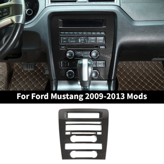 For 2009-2013 Ford Mustang Interior Central Control CD Navigation Panel Trim Cover