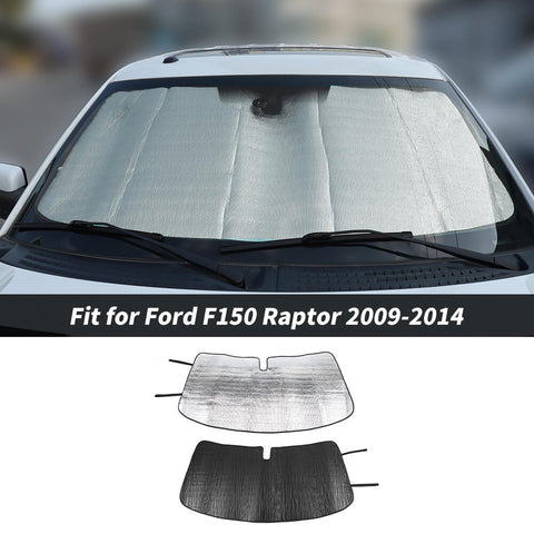 For 2009-2014 Ford F150 Front Window Sun Shade Foldable Sun Visor