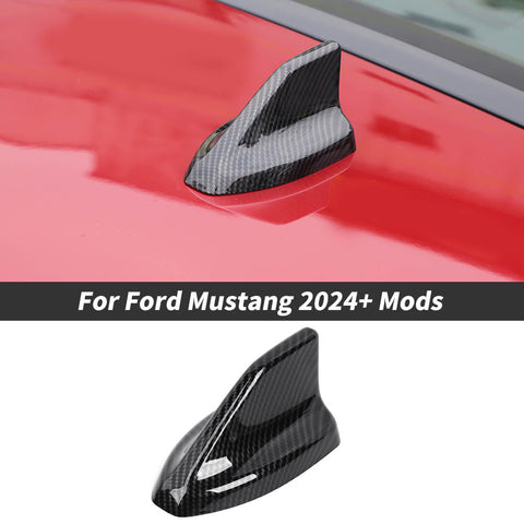 For 2024+ Ford Mustang Shark Fin Shape Roof Antenna Cover Trim