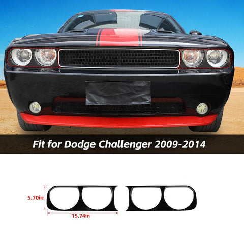 Front Headlight Lamp Cover Trim for Dodge Challenger 2009-2014 Accessories｜CheroCar